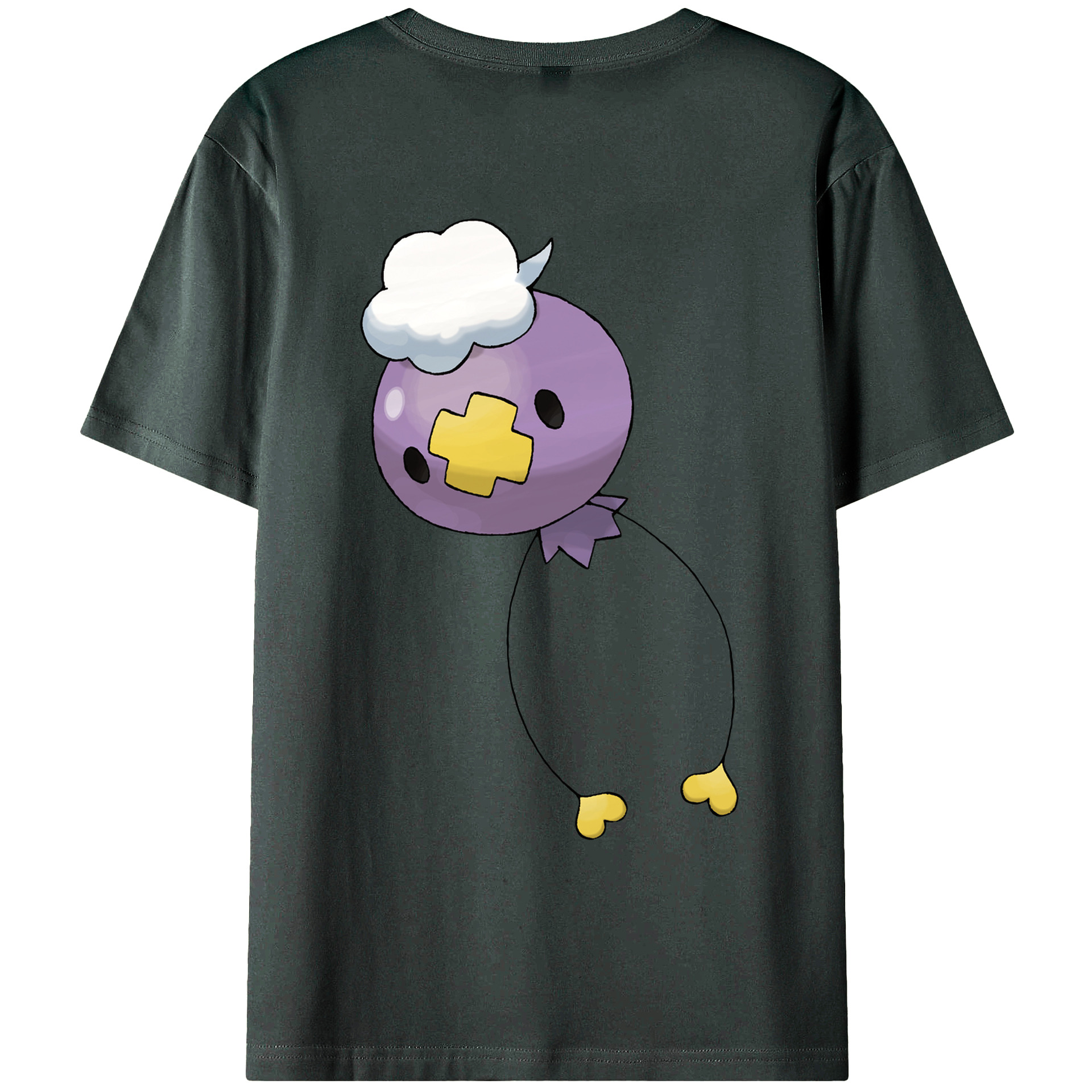 （画像用） ポケットモンスター Pokémon 綿100％ メンズ半袖Tシャツ（バックプリント） 通気性
